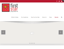 Tablet Screenshot of firststar.org